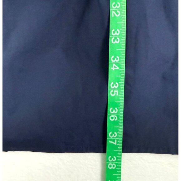 MEDIUM English Factory Solid Navy Blue Mini Dress Nordstrom - Picture 9 of 9
